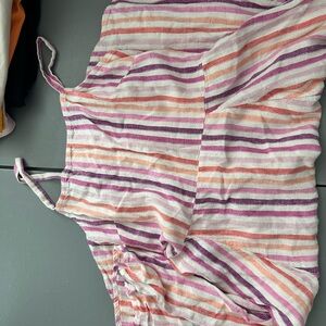 GAP Pink and Orange Midi Dress